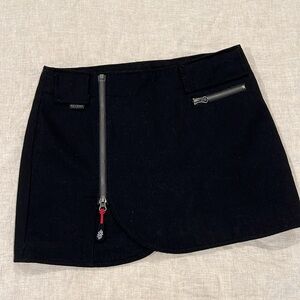 SKHOOP wool blend wrap around skirt